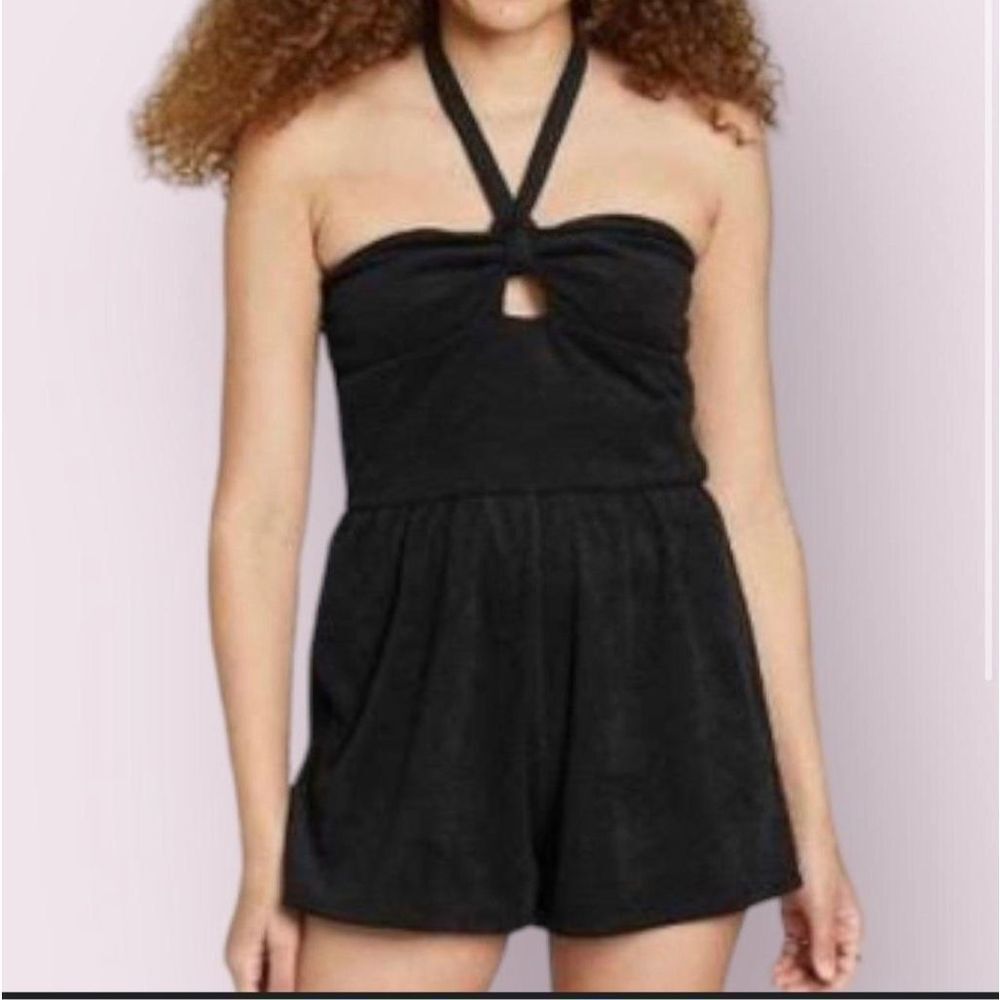 NWT Black Terry Cloth Romper Wild Fable size XXL